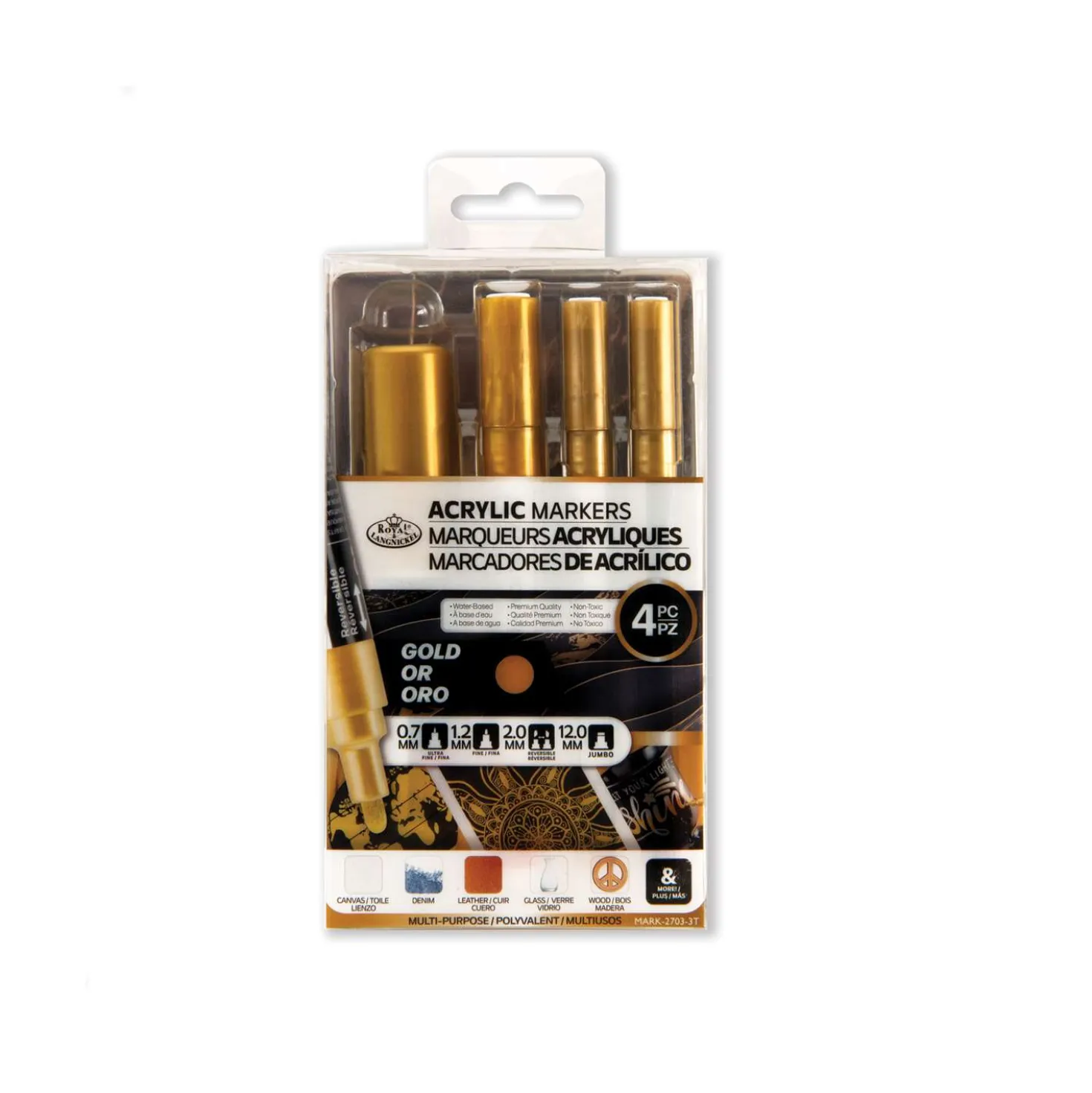 Royal & Langnickel® ACRYLIC MARKER – 4er Sets