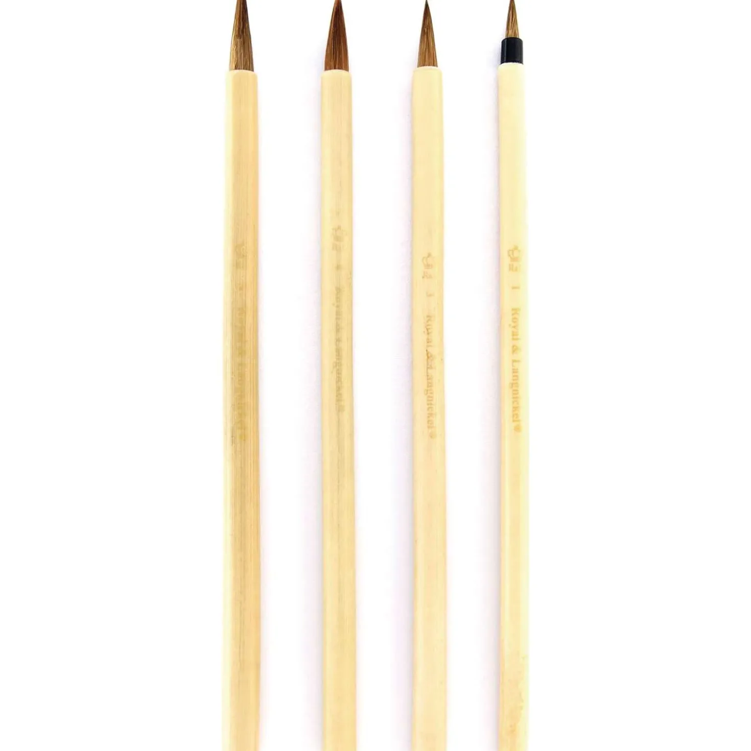 Royal & Langnickel Bambus Pinselset, 4 Pinsel
