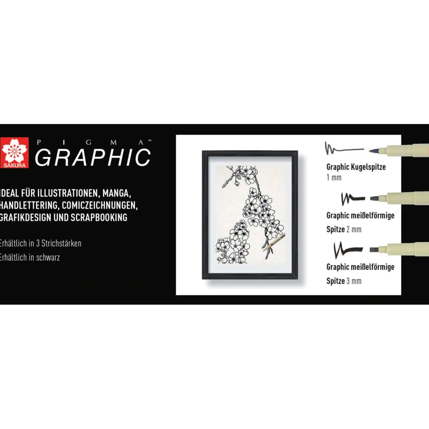 SAKURA® PIGMA® Graphic Pen, einzeln