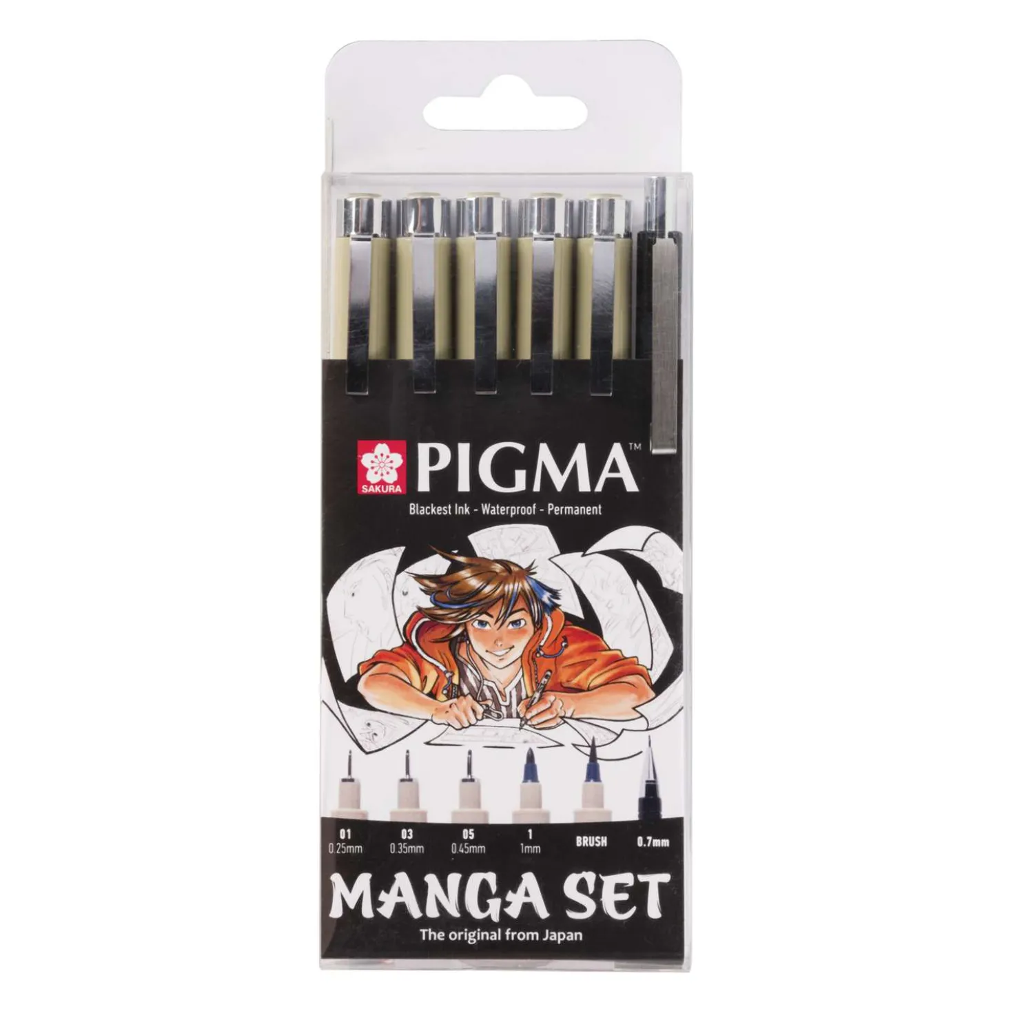 SAKURA® PIGMA® Manga-Set, 6-teilig