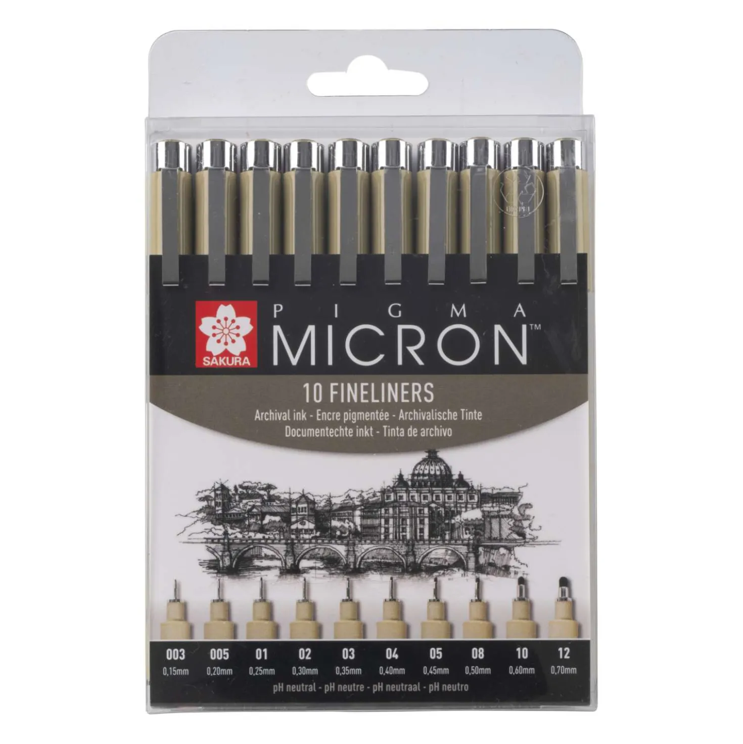 SAKURA® PIGMA MICRON™ Fineliner-Sets, schwarz