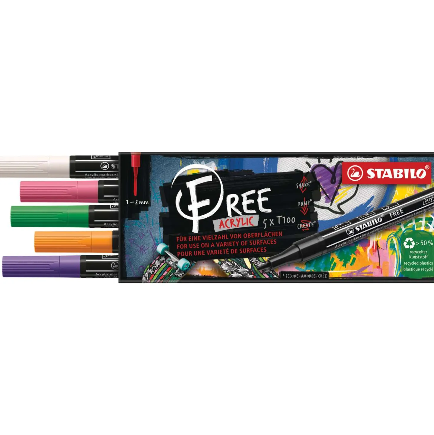 STABILO® FREE Acrylic Acrylmarker Sets