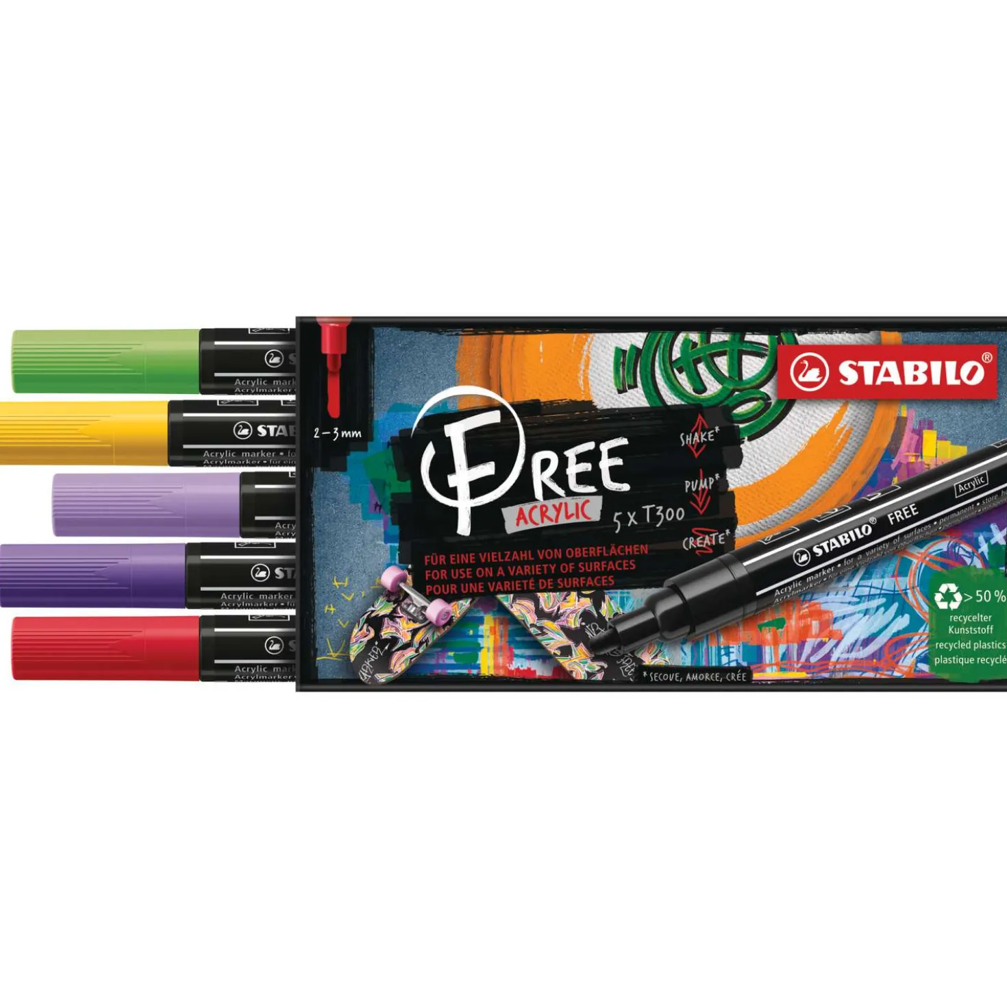 STABILO® FREE Acrylic Acrylmarker Sets