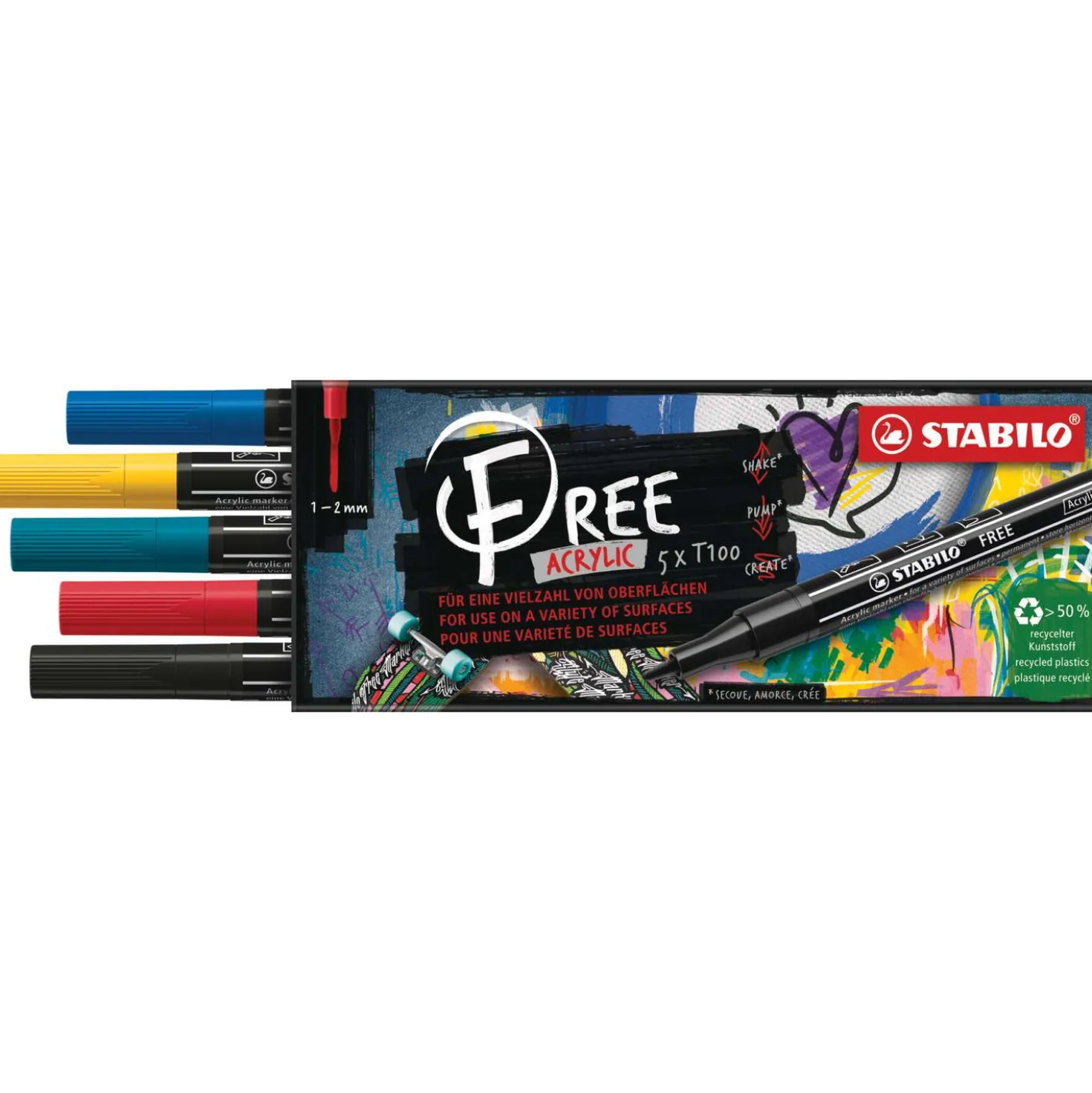 STABILO® FREE Acrylic Acrylmarker Sets
