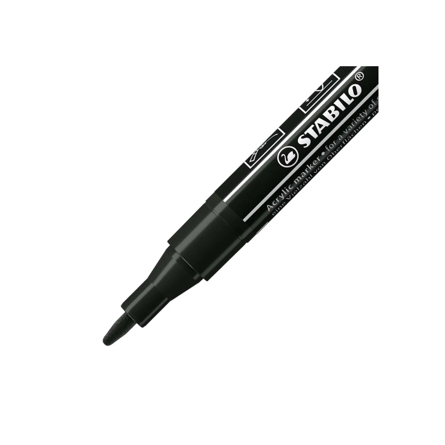 STABILO® FREE Acrylic Acrylmarker 3er-Set, schwarz