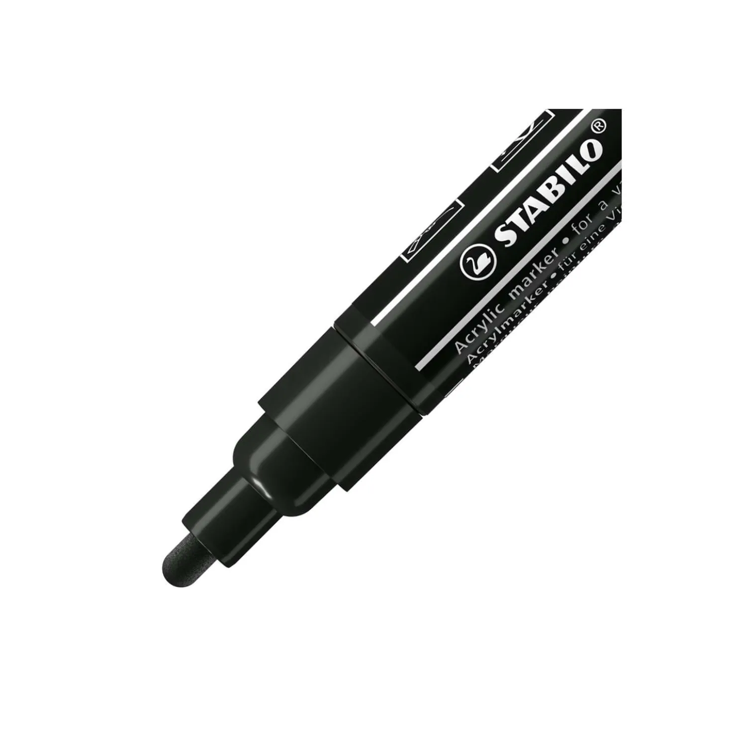 STABILO® FREE Acrylic Acrylmarker 3er-Set, schwarz