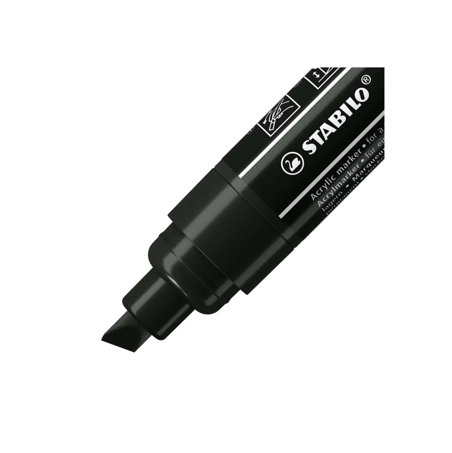 STABILO® FREE Acrylic Acrylmarker 3er-Set, schwarz