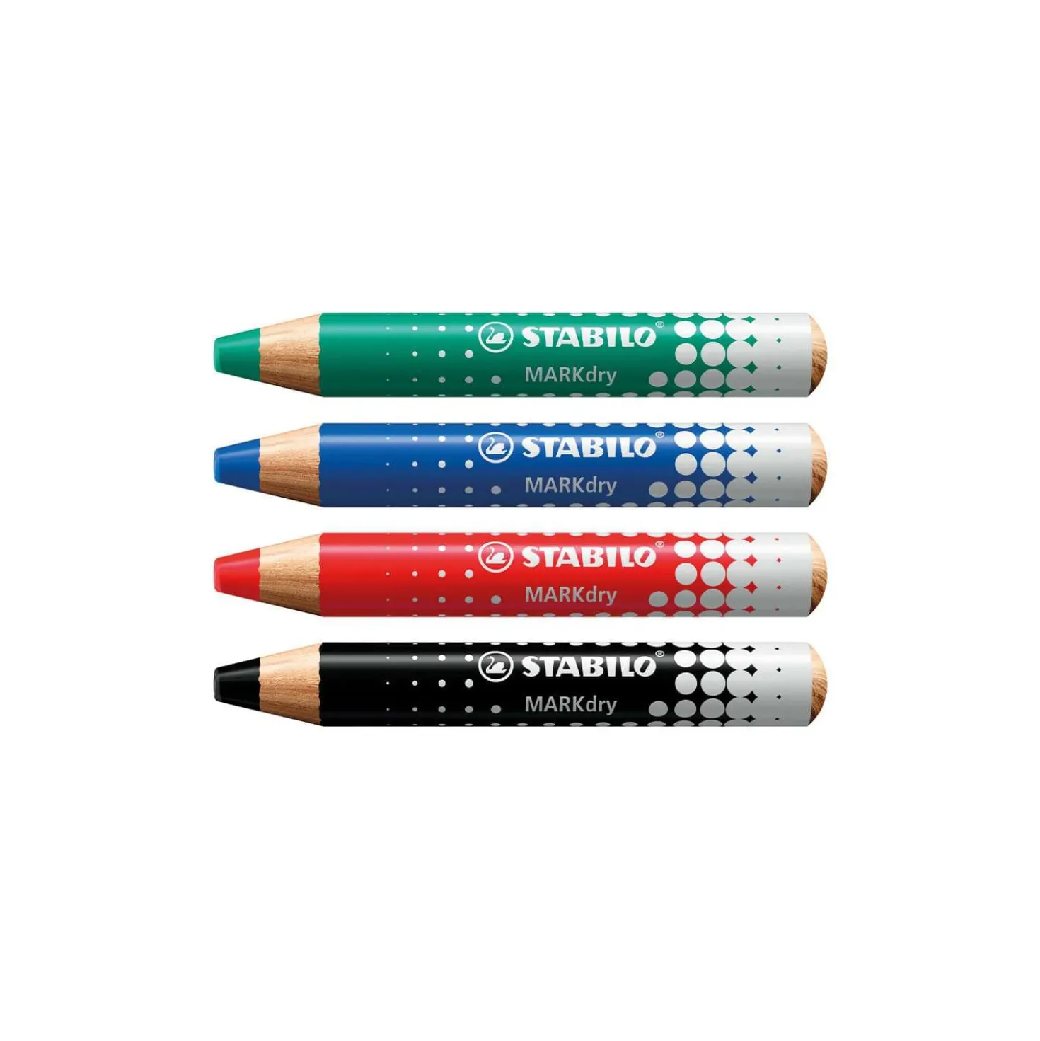 STABILO® MARKdry 4er-Set, Whiteboard- und Flipchartmarker