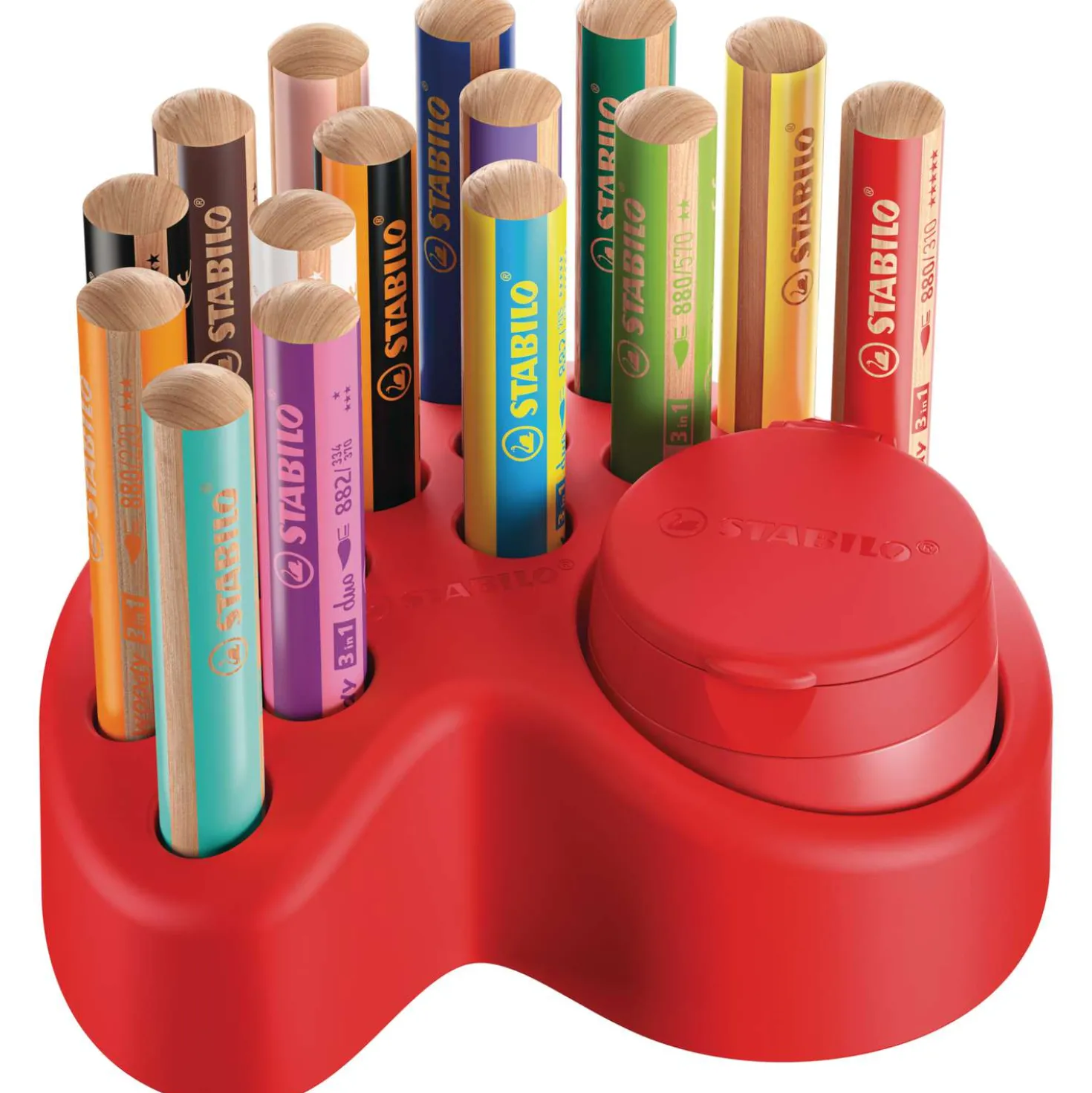 STABILO® woody 3 in 1 duo Farbstift, Premium-Tischset