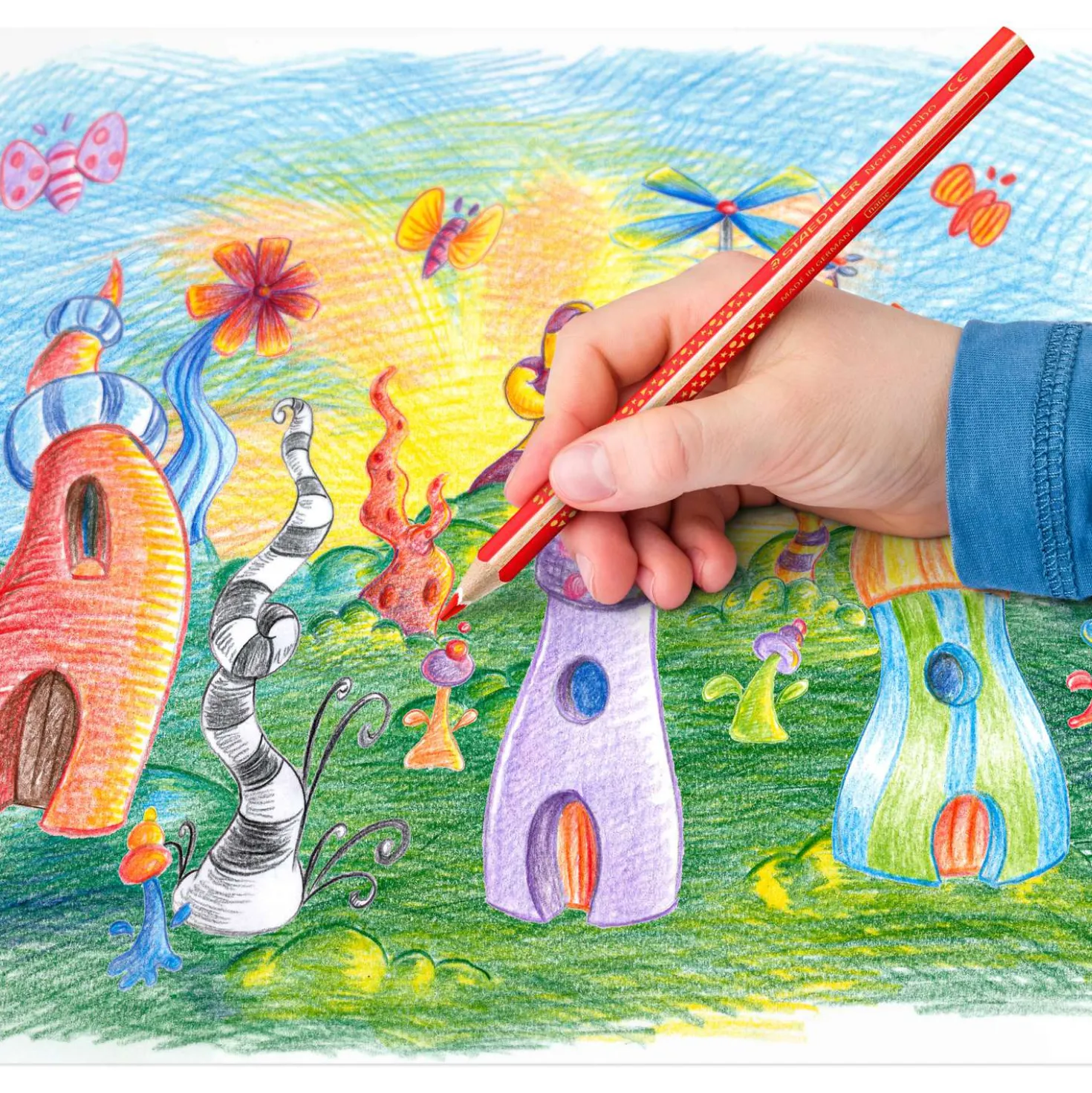 STAEDTLER® Noris® 128 jumbo Farbstifte, 112er-Set