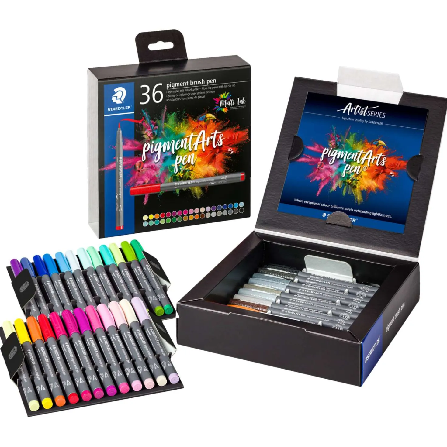 STAEDTLER® pigment arts pen brush 371, 36er-Set