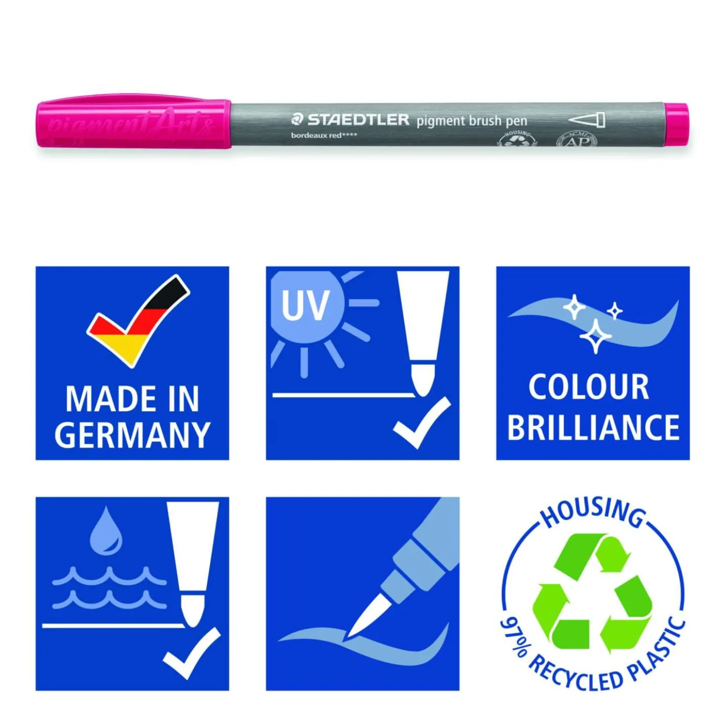 STAEDTLER® pigment arts pen brush 371, 36er-Set