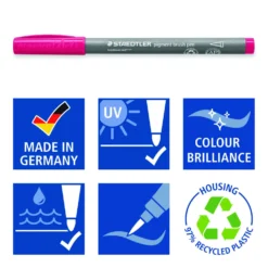STAEDTLER® pigment arts pen brush 371, 6er-Sets