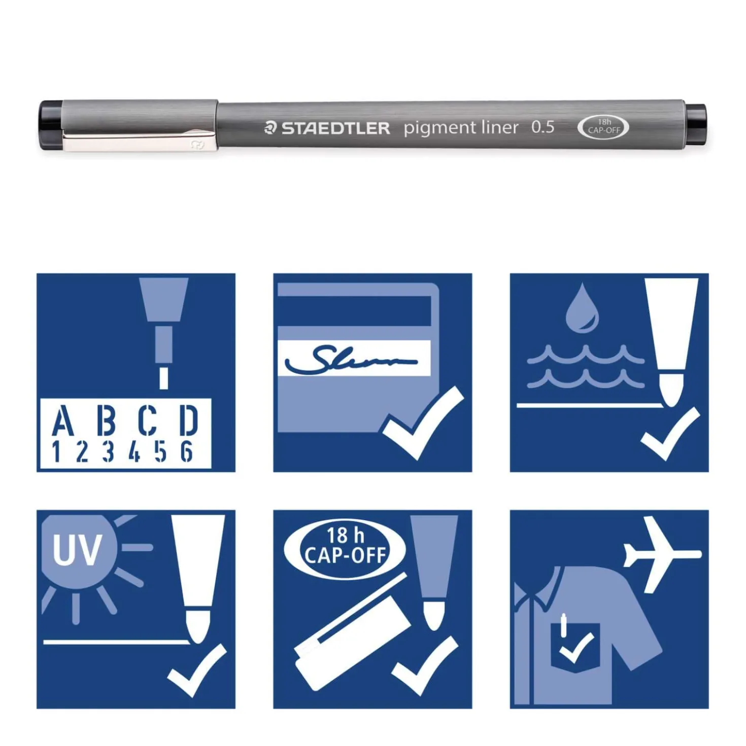 STAEDTLER® Pigment Liner 308 3er Etui