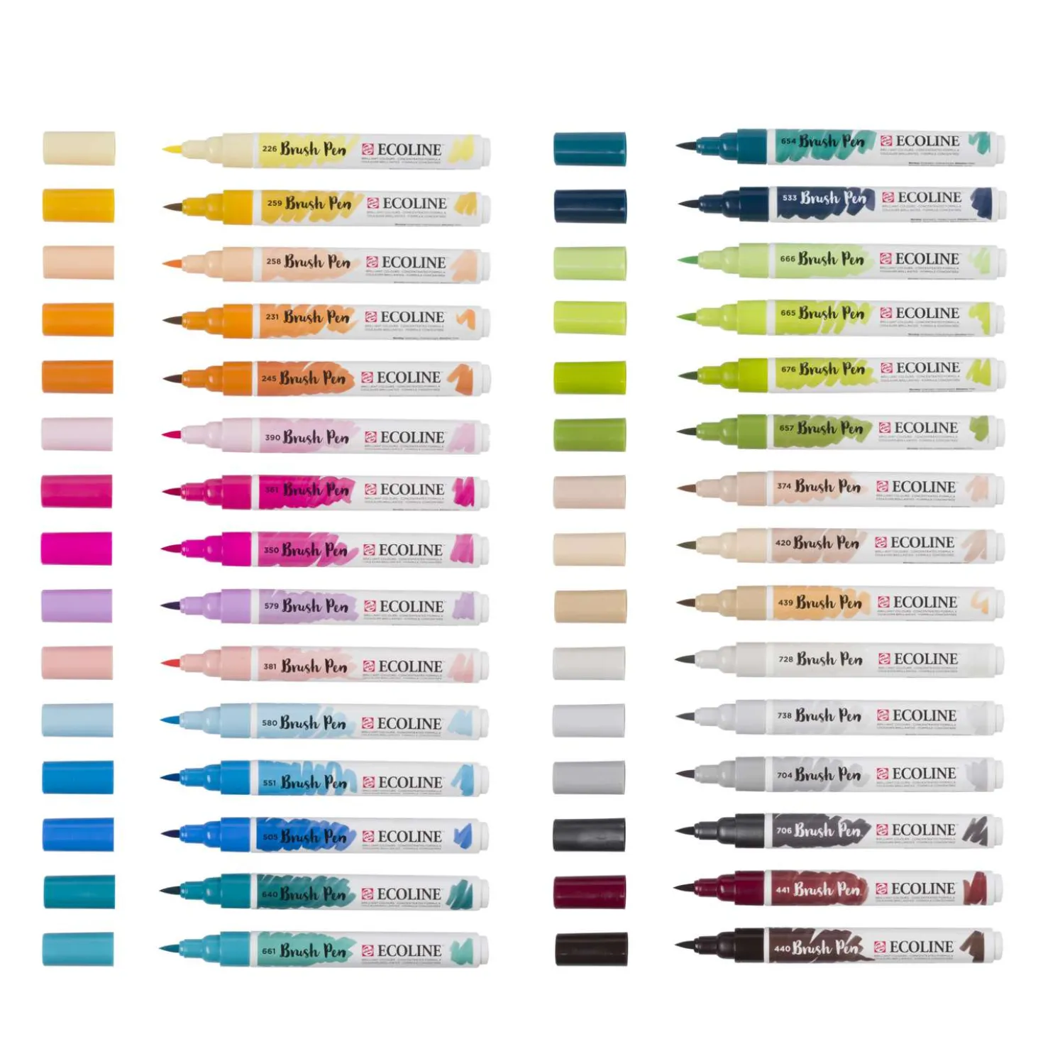 Talens ECOLINE® Brush Pen Marker 30er Ergänzungs-Set
