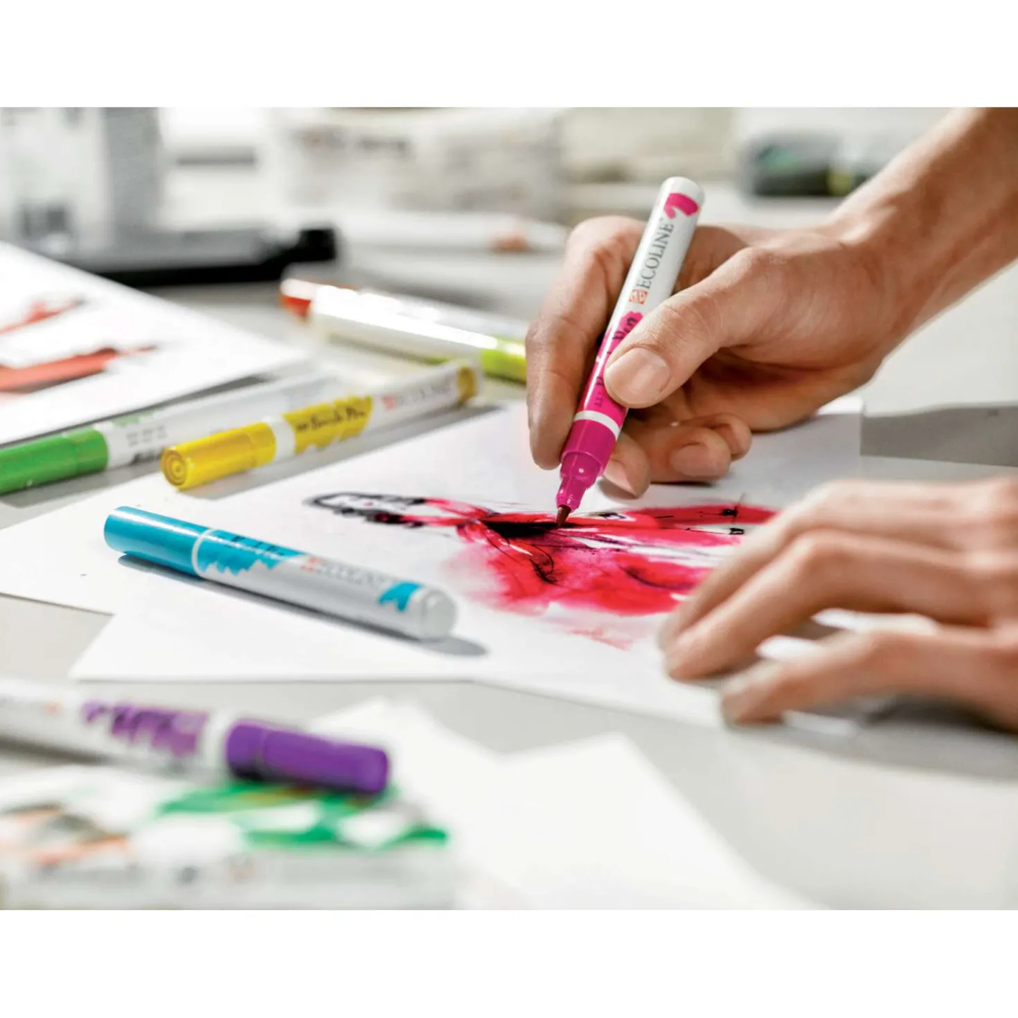 Talens ECOLINE® Brush Pen Marker 30er Ergänzungs-Set