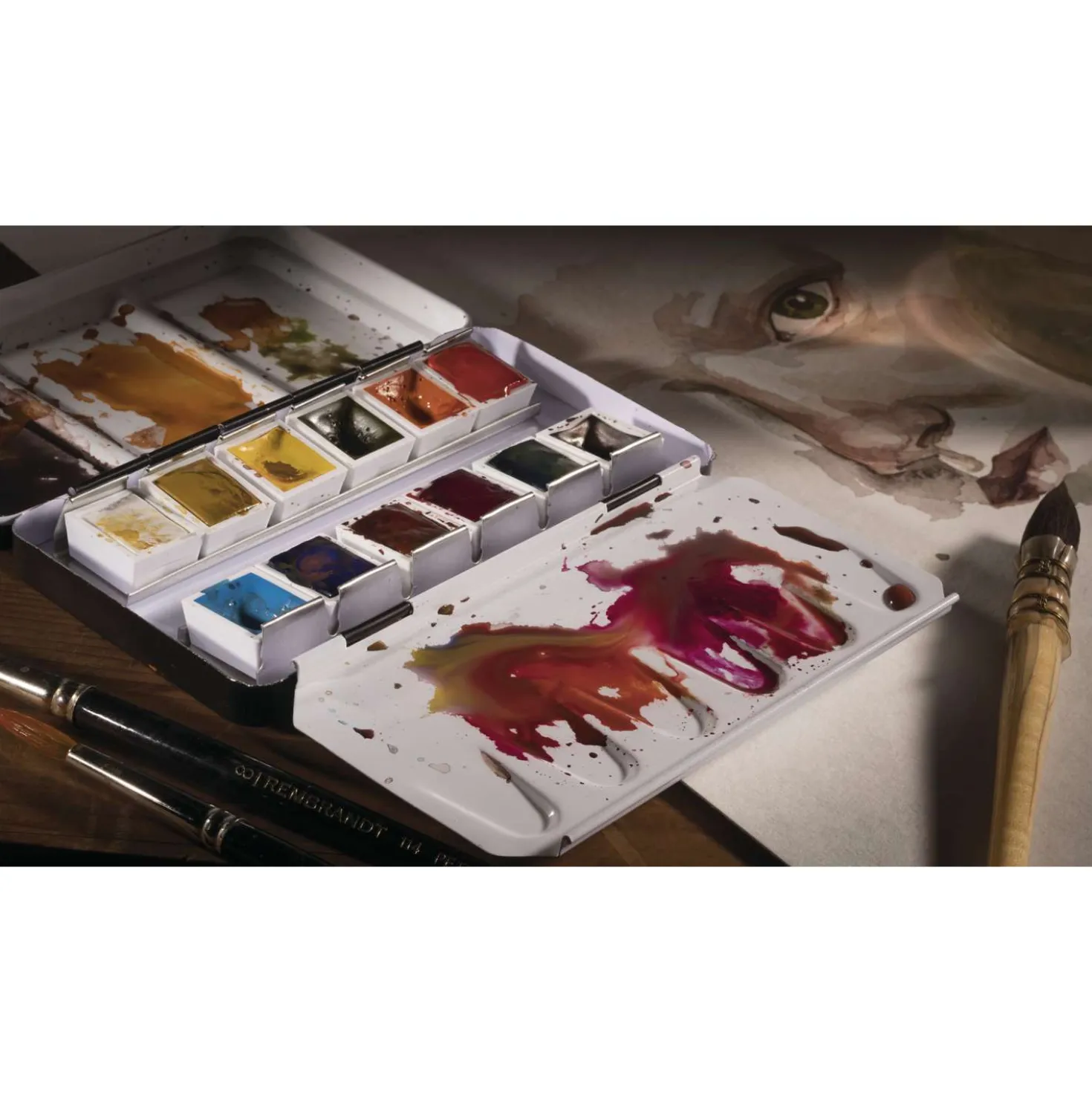 Talens REMBRANDT Aquarellkasten "Porträtauswahl"
