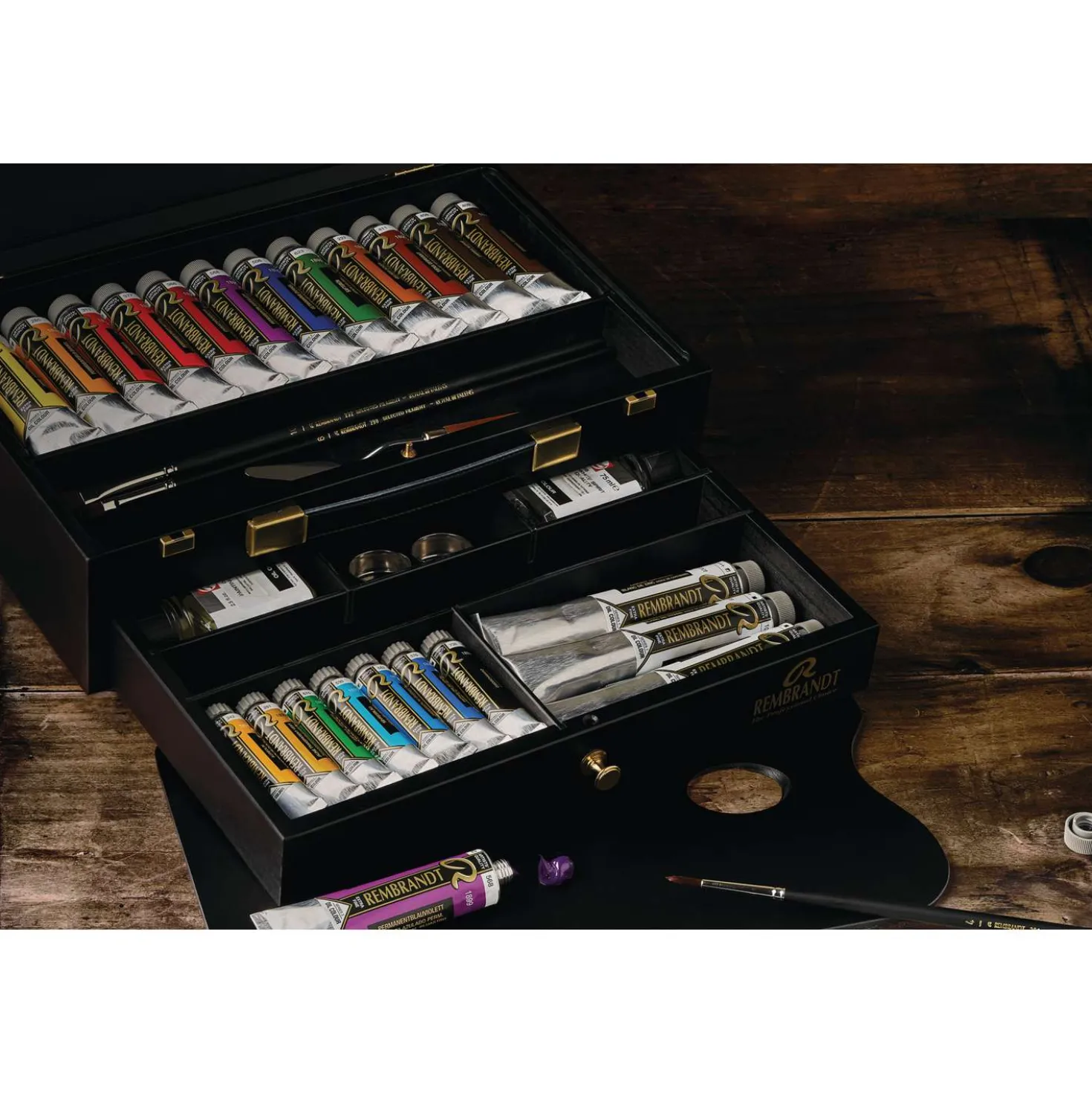 Talens Rembrandt Luxury Holzkasten Ölfarben-Set