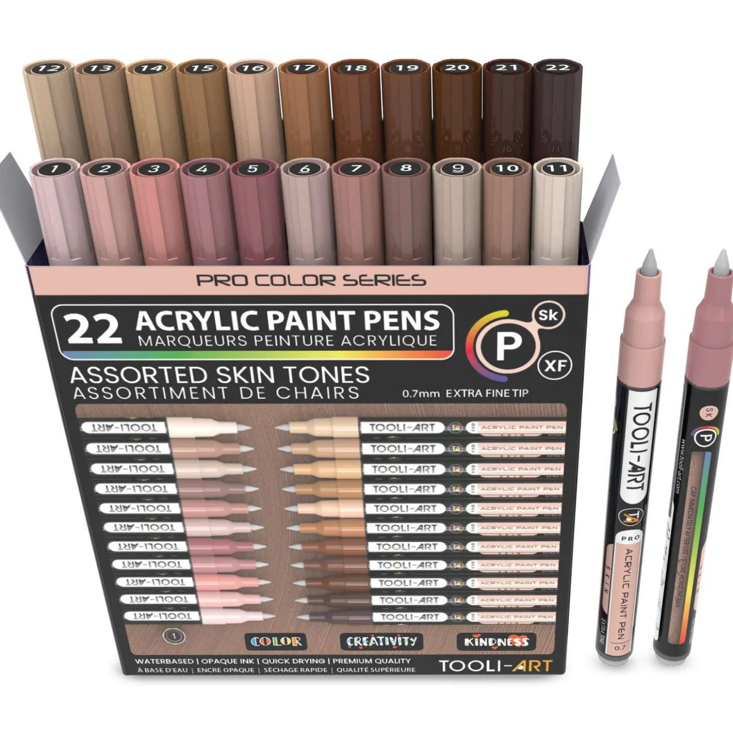TOOLI-ART Acrylmarker Sets, extra feine Spitze 0,7 mm