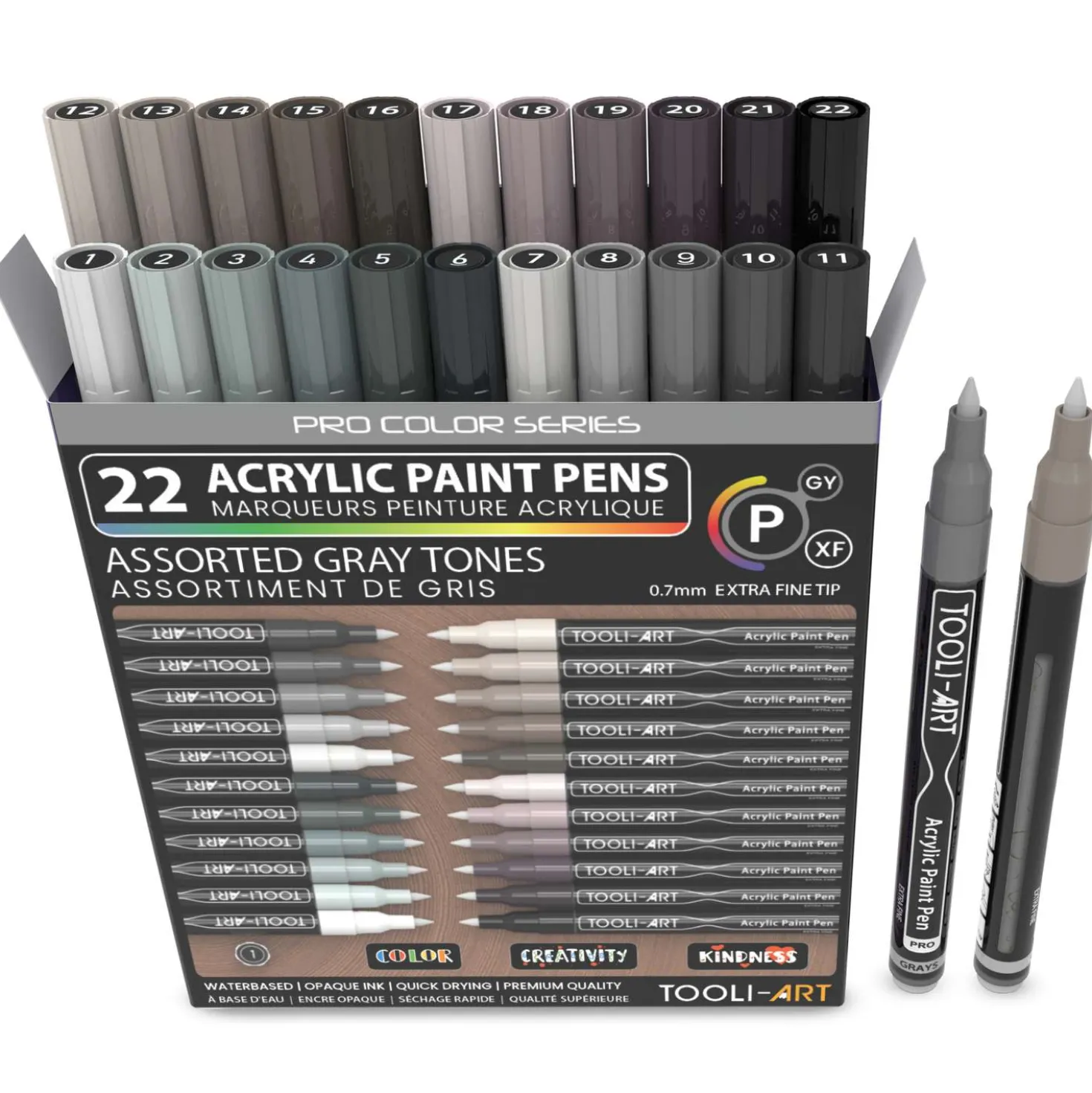 TOOLI-ART Acrylmarker Sets, extra feine Spitze 0,7 mm
