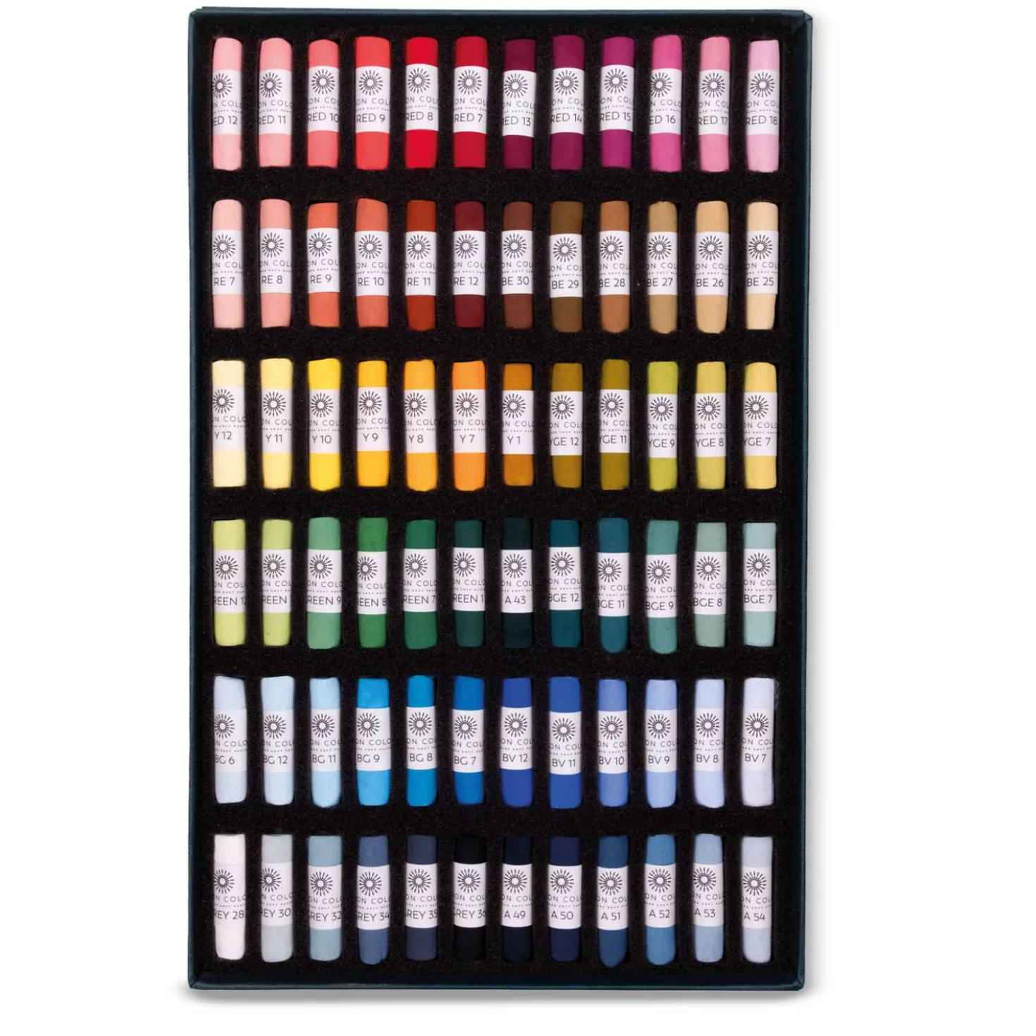 UNISON COLOUR Soft-Pastellkreiden, 72er-Sets, ganze Kreiden