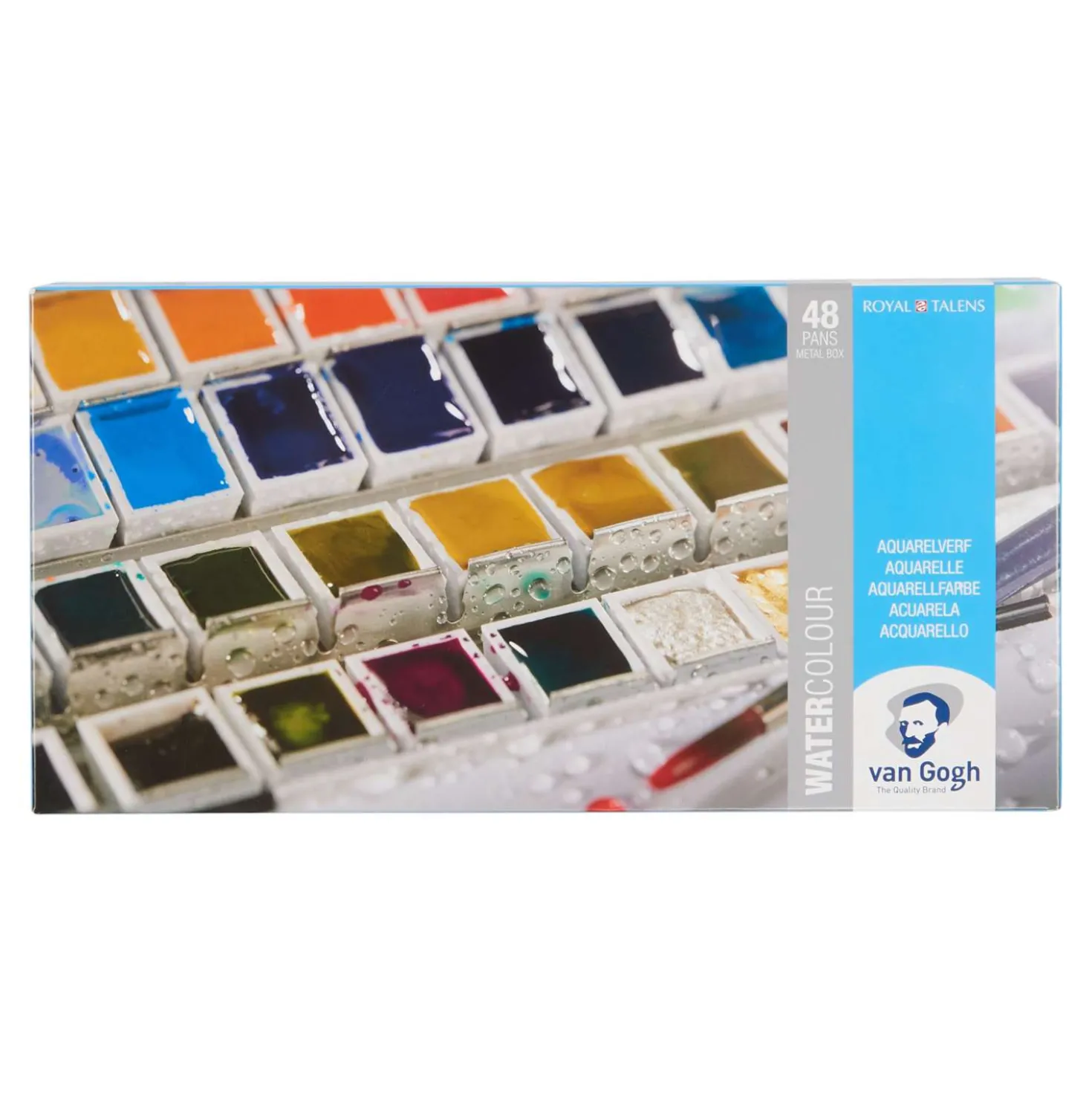 Van Gogh Aquarellkasten mit 48 halben Näpfchen