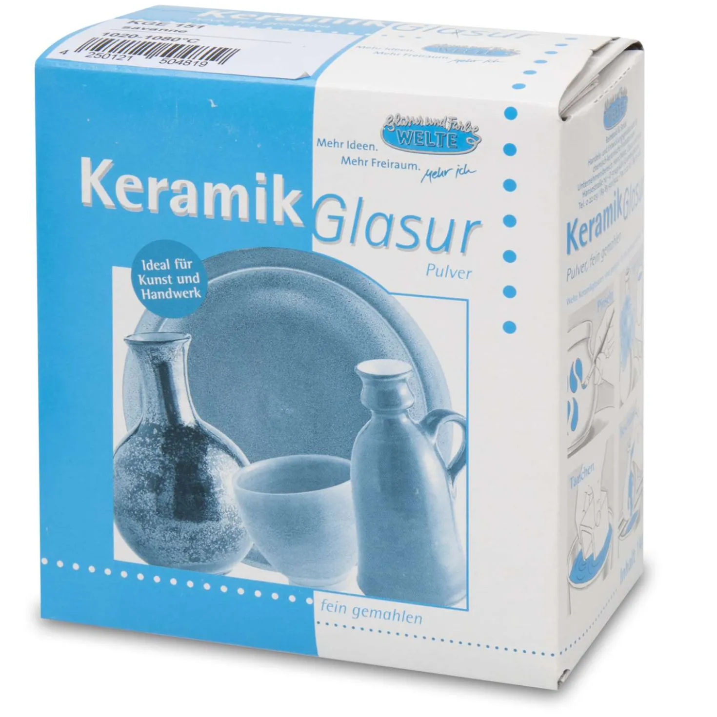WELTE Natura Steingut Glasuren Effektglasuren & Glanzglasuren