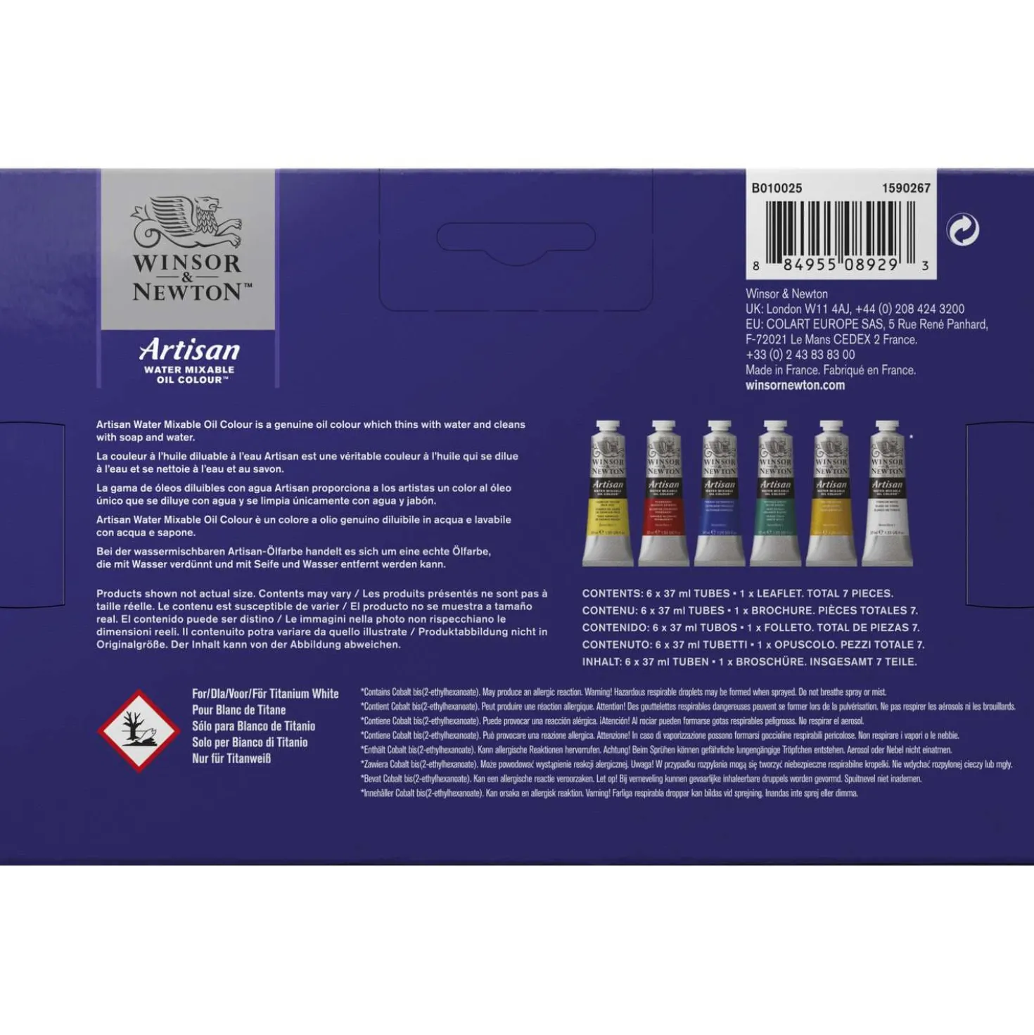 WINSOR & NEWTON™ Artisan™ wasservermalbare Ölfarbe, Einsteiger-Set