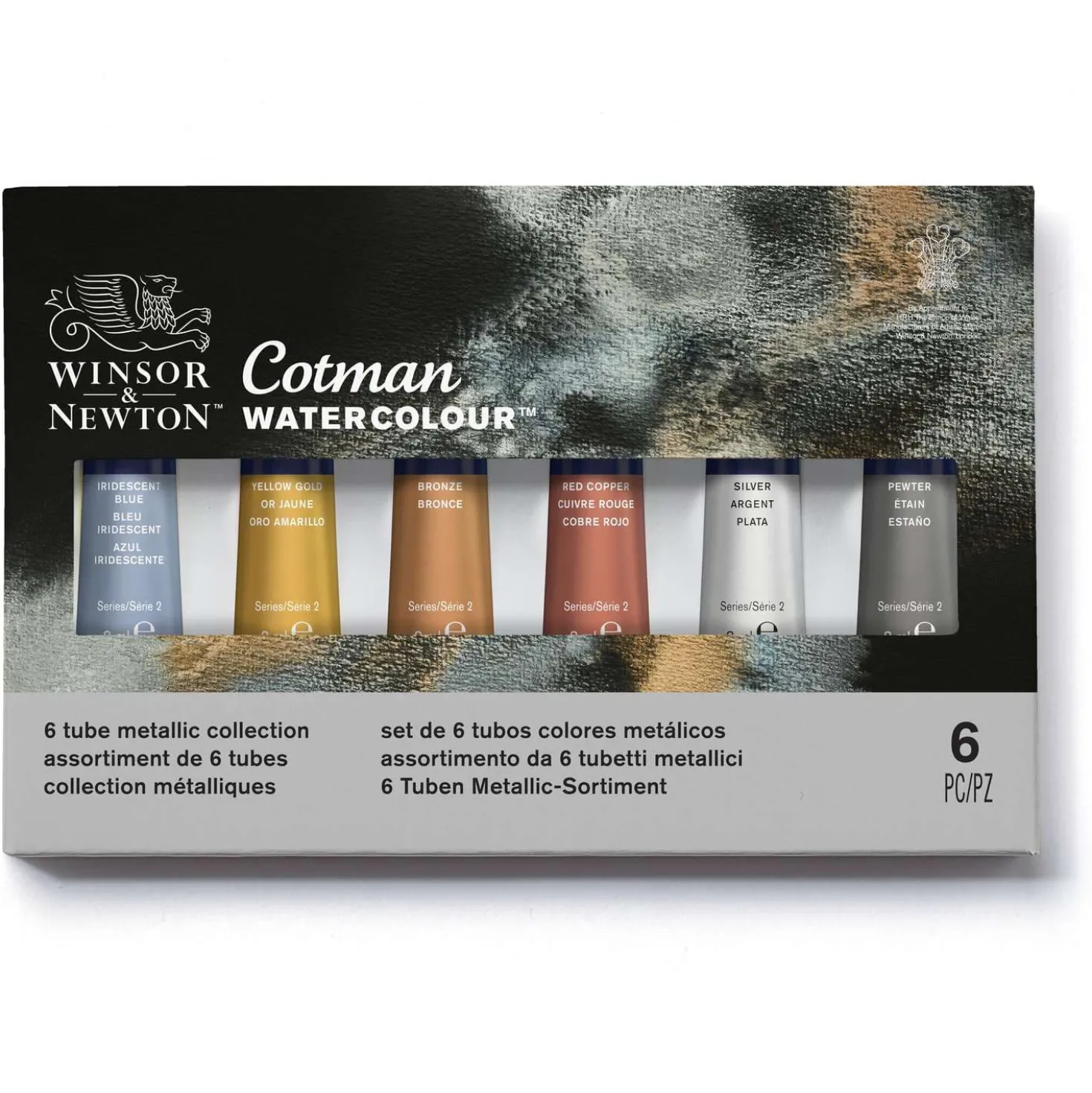 WINSOR & NEWTON Cotman™ Metallic Aquarell-Set, 6 x 8-ml-Tuben