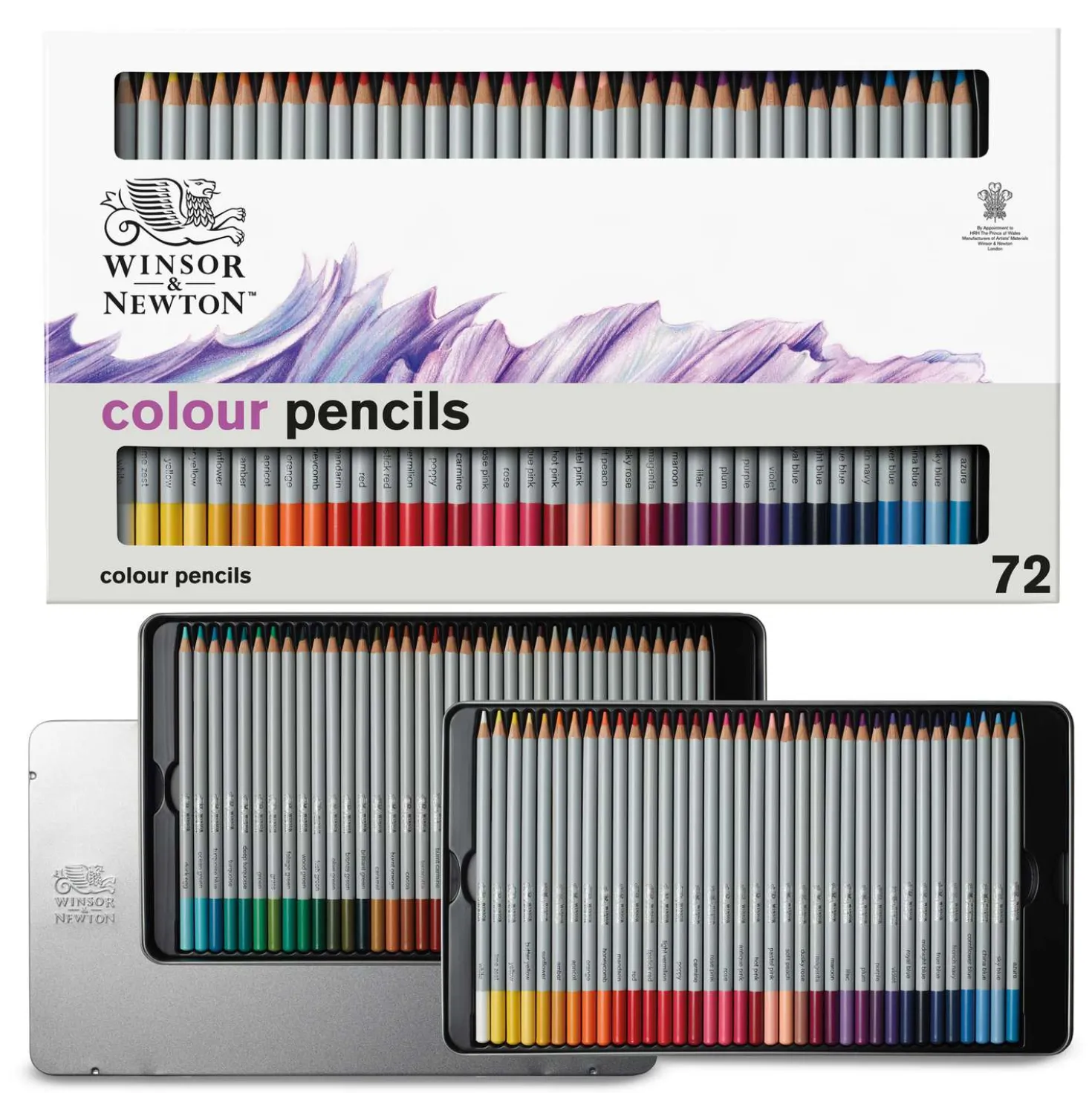 WINSOR & NEWTON™ Farbstift-Set, 72 Stifte