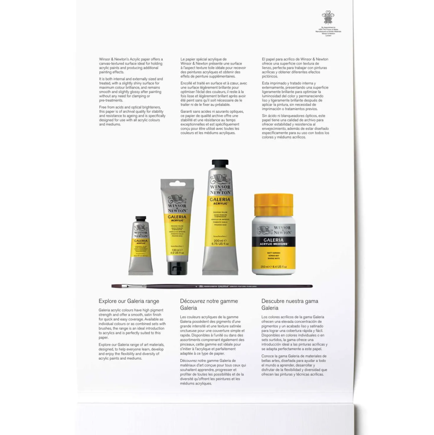 WINSOR & NEWTON™ Galeria Acrylmalblöcke