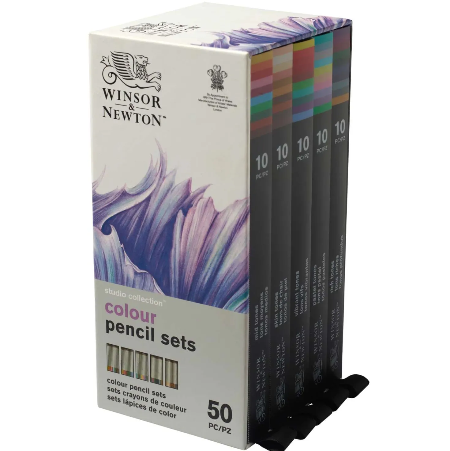 WINSOR & NEWTON™ Studio Collection Farbstift-Set, 50 Stifte